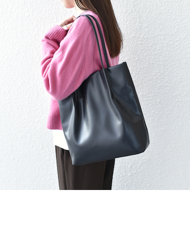 《予約》SHIPS Colors:タック ハンドル トートバッグ◆