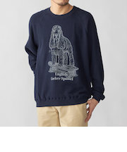 SHIPS: ドッグ プリント スウェット ロングスリーブ