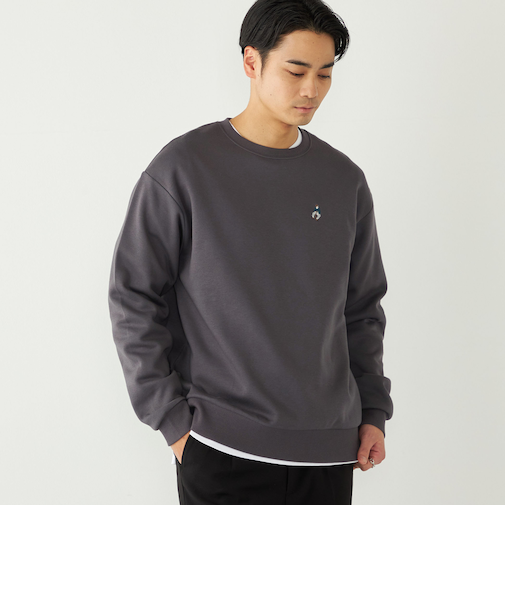 《予約》SHIPS Colors:ワンポイント刺繍 ハイスペック スウェット◆