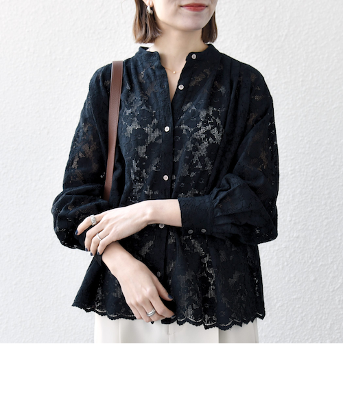 予約》SHIPS any:〈手洗い可能〉フラワー メッシュ レース バンド