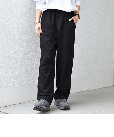 SHIPS any:〈洗濯機可能〉コットン ジャガード 裏毛 スウェット イージー パンツ◆