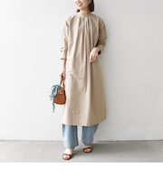 《予約》SHIPS any:〈洗濯機可能〉タイプライター ボウタイ リボン シャツ ワンピース