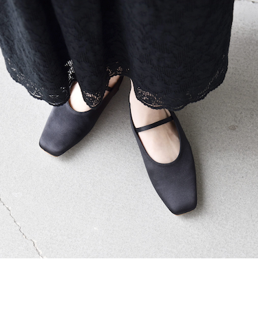 《予約》【SHIPS any別注】eblouna: スクエア スリングバック パンプス