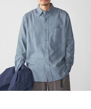 SHIPS: ミツマサ コットン ウール レギュラーカラー シャツ