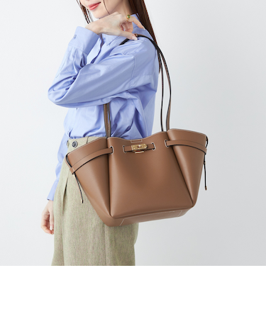 《予約》SHIPS Colors:ベルト デザイン トートバッグ◆