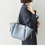 《予約》SHIPS Colors:ベルト デザイン トートバッグ◆