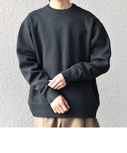 SHIPS any:〈手洗い可能〉ミラノリブ コットンライク クルーネック ニット◆