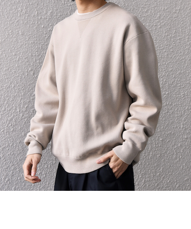 SHIPS any:〈手洗い可能〉ミラノリブ コットンライク クルーネック ニット◆