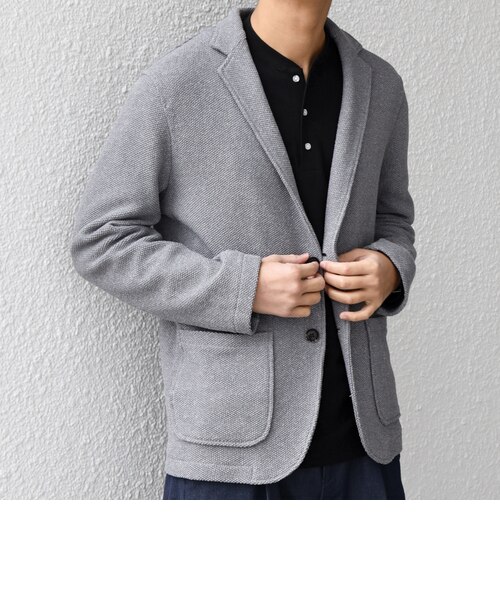 SHIPS any:〈洗濯機可能〉TEXBRID(R) リネン混 タックハニカム ニッ