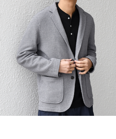 SHIPS any:〈洗濯機可能〉TEXBRID(R) リネン混 タックハニカム ニッティング ジャケット◆