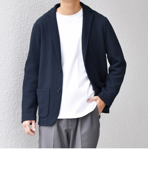 SHIPS any:〈洗濯機可能〉TEXBRID(R) リネン混 タックハニカム ニッ