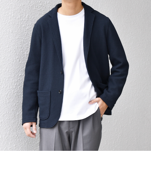 SHIPS any:〈洗濯機可能〉TEXBRID(R) リネン混 タックハニカム ニッティング ジャケット◆
