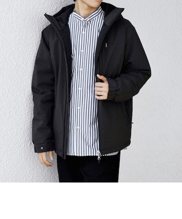 【WEB限定】SHIPS any:〈手洗い可能/撥水〉ウールライク ユーティリティー 中綿 マウンテンパーカー◆◆