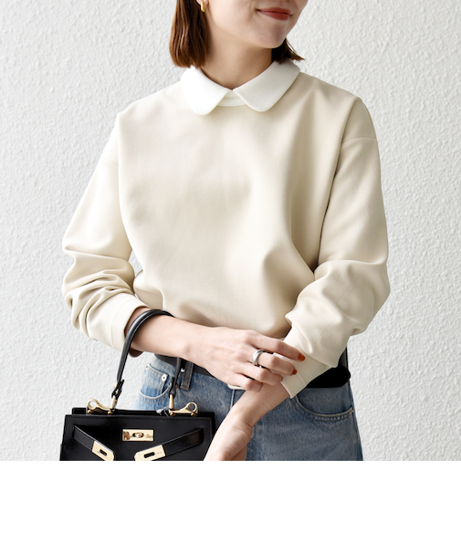 《予約》SHIPS any:〈洗濯機可能〉ダンボール バイカラー プルオーバー