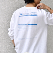 GOOD ROCK SPEED: USPS グラフィック プリント Tシャツ(ロンT)◆