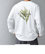 【SHIPS any別注】NYBG: ボタニカル プリント リラックス Tシャツ (ロンT)◆