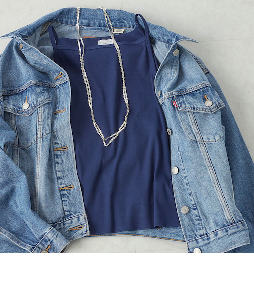 《予約》【SHIPS別注】GGG:〈手洗い可能〉スクエアネック リブ タンクトップ