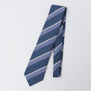 Errico Formicola: メランジ ヘアライン ストライプ ネクタイ