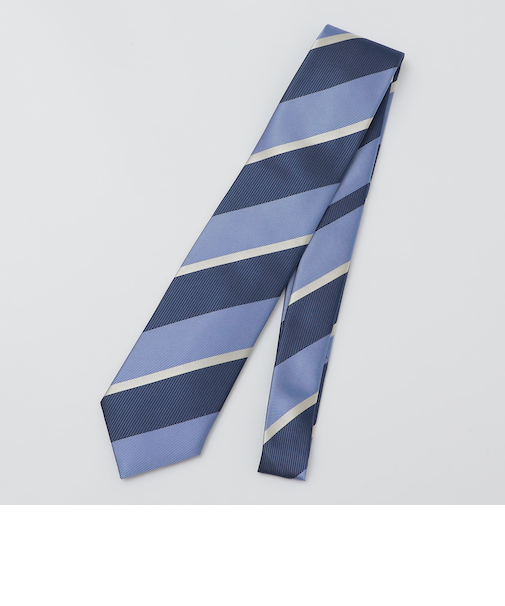 SHIPS: シルク レップ ワイド ストライプ ネクタイ