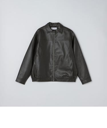 City Ambient Products: 合成皮革 ジップ ブルゾン