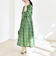 《予約》quaranciel:〈手洗い可能〉シアー ギャザー チェック ロング ワンピース