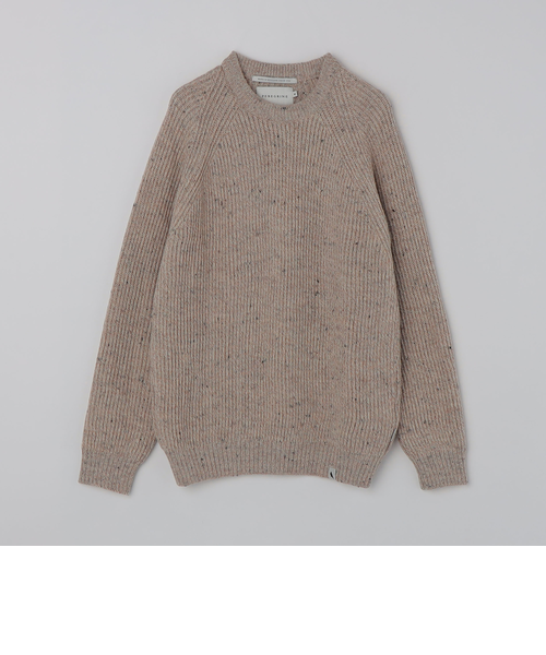 PEREGRINE:〈手洗い可能〉フォード クルーネック ウール アゼ ニット