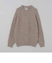 PEREGRINE:〈手洗い可能〉フォード クルーネック ウール アゼ ニット