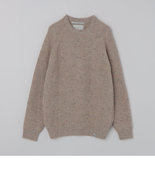 PEREGRINE:〈手洗い可能〉フォード クルーネック ウール アゼ ニット