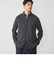 【WEB限定】SHIPS:〈手洗い可能〉リヨセル エア ボタンダウン デニム シャツ