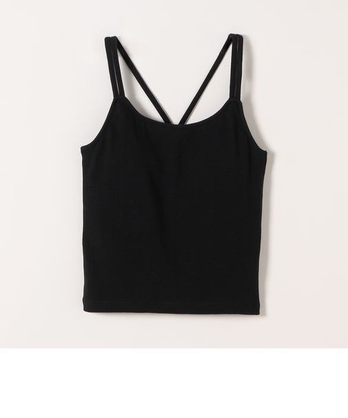 SHIPS any:〈洗濯機可能〉カップ付き ダブル ストラップ ブラキャミソール