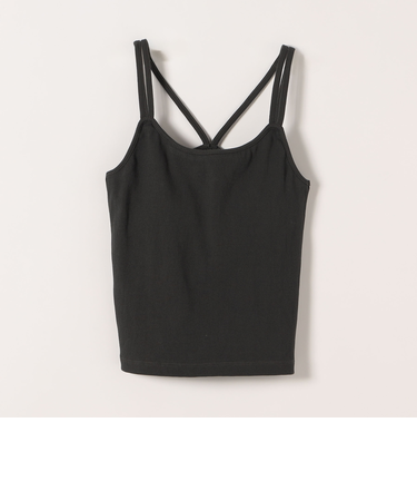 SHIPS any:〈洗濯機可能〉カップ付き ダブル ストラップ ブラキャミソール