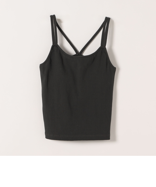 SHIPS any:〈洗濯機可能〉カップ付き ダブル ストラップ ブラキャミソール