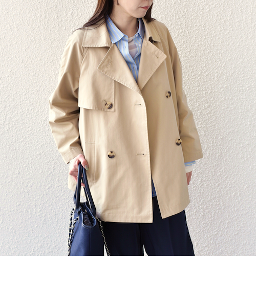 SHIPS Colors:キルティング ライナー ショート トレンチ◇｜シップスの