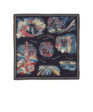 【SHIPS any別注】BINDU:〈手洗い可能〉マップ スカーフ