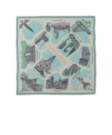 【SHIPS any別注】BINDU:〈手洗い可能〉マップ スカーフ