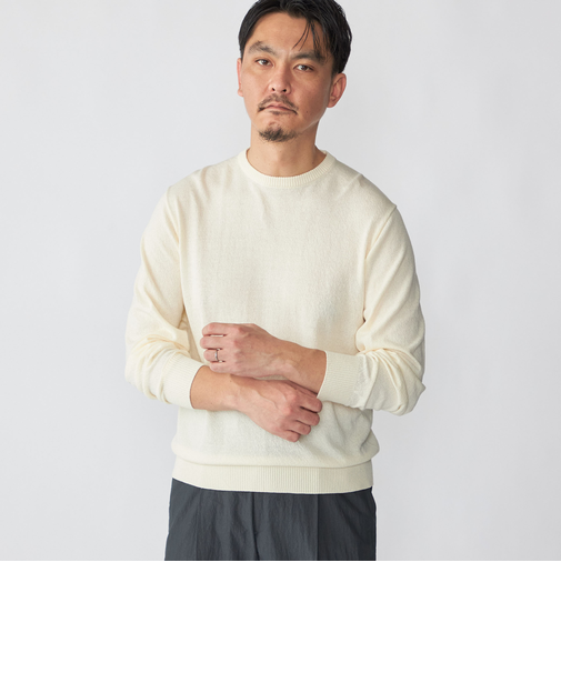 SHIPS: 14ゲージ アムンゼン クルーネック ロングスリーブ ニット