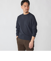 SHIPS: 14ゲージ アムンゼン クルーネック ロングスリーブ ニット