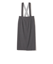 SHIPS Primary Navy Label:トロピカル サスペンダースカート