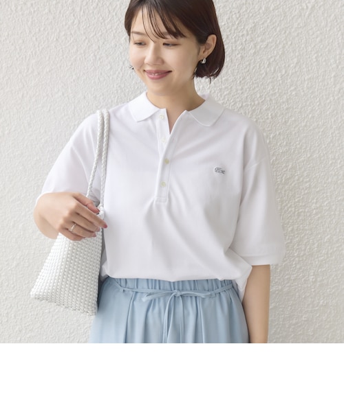 【SHIPS別注】LACOSTE:<洗濯機可能>ポロシャツ　ホワイト SHIPS別注】LACOSTE:〈洗濯機可能〉ポロシャツ｜シップスの通販｜&mall