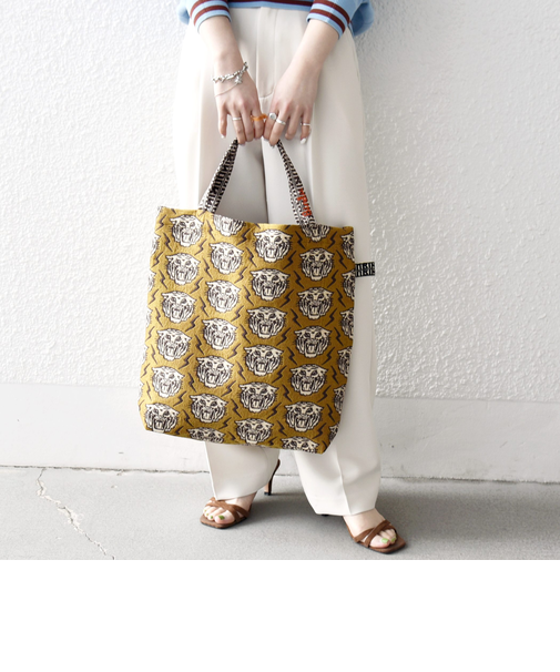 《予約》BINDU: A4 デザイン ジャカード トート バッグ