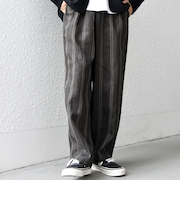 SHIPS any:〈洗濯機可能〉NOVELTEX リネン フリーサイズ リラックス イージー パンツ◆