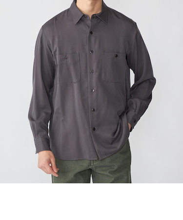 SHIPS: 〈手洗い可能〉リヨセル レギュラーカラー シャツ