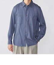 SHIPS: 〈手洗い可能〉リヨセル レギュラーカラー シャツ