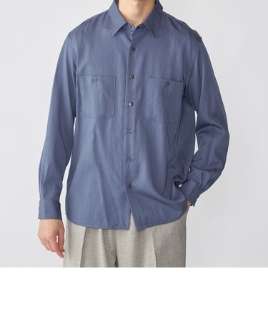 SHIPS: 〈手洗い可能〉リヨセル レギュラーカラー シャツ