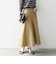 《予約》SHIPS any:〈洗濯機可能〉チノ バック ジップ フレア スカート