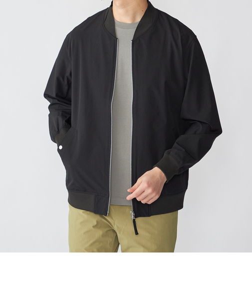 SHIPS:〈撥水/UVカット〉MA-1 リブ ブルゾン
