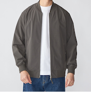 SHIPS:〈撥水/UVカット〉MA-1 リブ ブルゾン