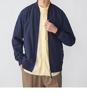 SHIPS:〈撥水/UVカット〉MA-1 リブ ブルゾン