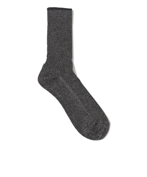 Piedi Nudi:グリッター リブ ミディ ソックス