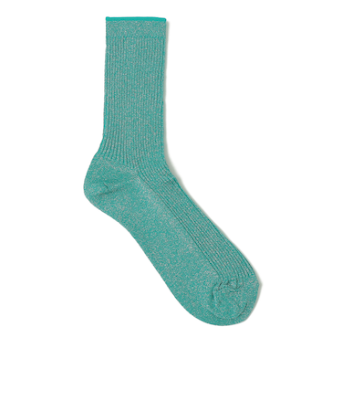 Piedi Nudi:グリッター リブ ミディ ソックス